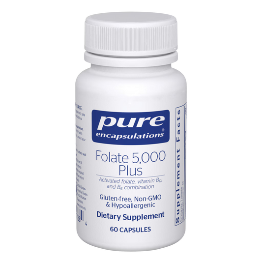 Pure Encapsulations Folate 5,000 Plus 60 Capsules