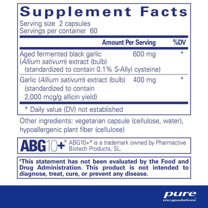 Pure Encapsulations Garlic Complex 120 Capsules