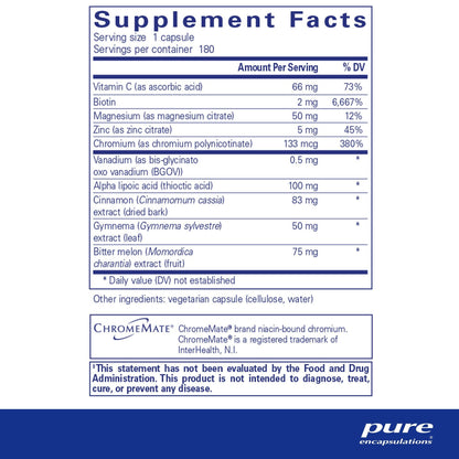 Pure Encapsulations GlucoFunction 180 Capsules