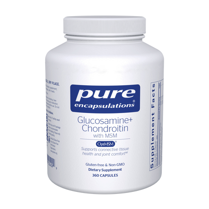 Pure Encapsulations Glucosamine Chondroitin with MSM 360 Capsules
