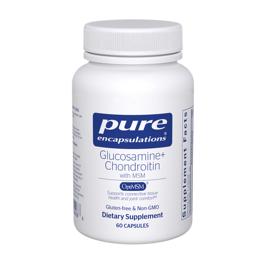 Pure Encapsulations Glucosamine Chondroitin with MSM 60 Capsules