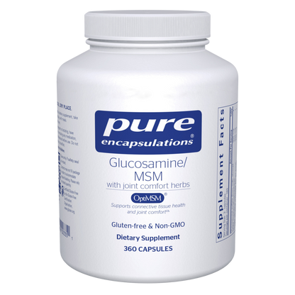 Pure Encapsulations Glucosamine/MSM with joint comfort herbs 360 Capsules