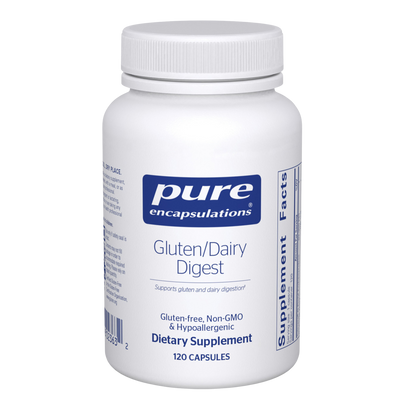 Pure Encapsulations Gluten/Dairy Digest 120 Capsules