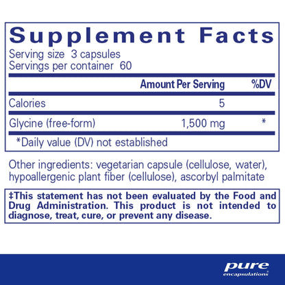 Pure Encapsulations Glycine 180 Capsules