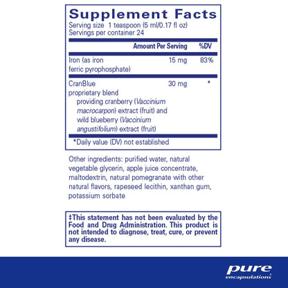 Pure Encapsulations Iron liquid 120mL