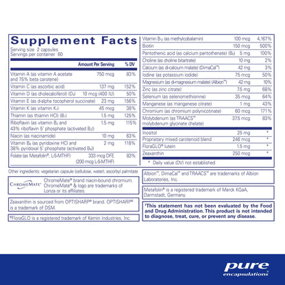 Pure Encapsulations Junior Nutrients 120 Capsules