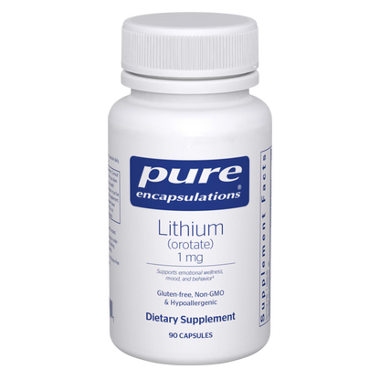 Pure Encapsulations Lithium (orotate) 1mg 90 Capsules