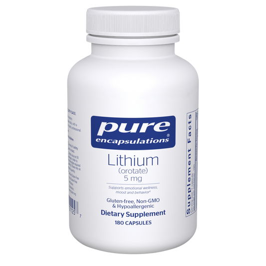 Pure Encapsulations Lithium (orotate) 5mg 180 Capsules
