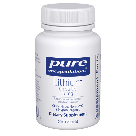 Pure Encapsulations Lithium (orotate) 5mg 90 Capsules