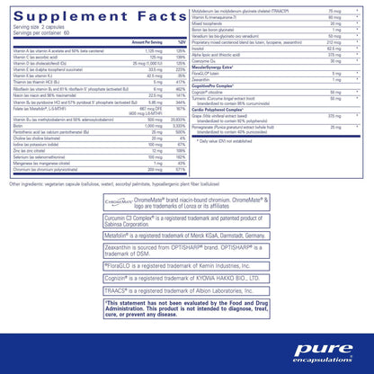 Pure Encapsulations Longevity Nutrients 120 Capsules