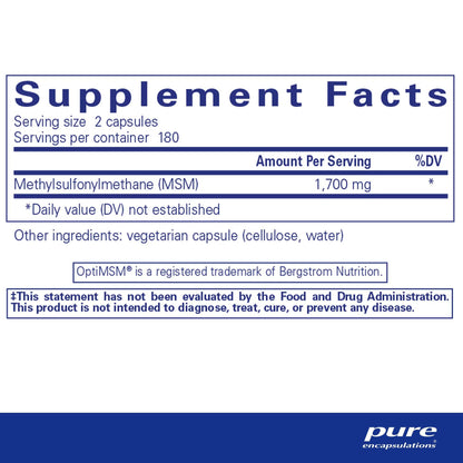 Pure Encapsulations MSM 360 Capsules