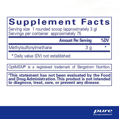 Pure Encapsulations MSM Powder 230g