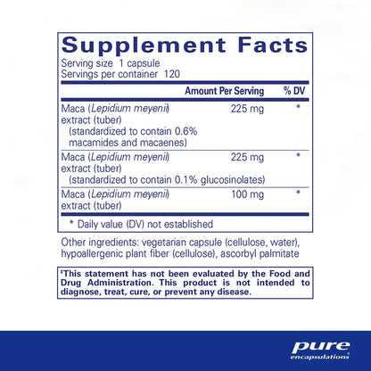 Pure Encapsulations Maca-3 120 Capsules