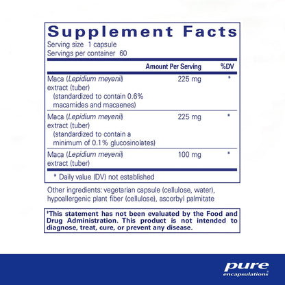 Pure Encapsulations Maca-3 60 Capsules