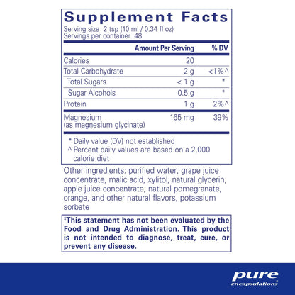 Pure Encapsulations Magnesium Glycinate liquid 480mL