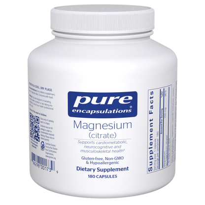 Pure Encapsulations Magnesium (citrate) 180 Capsules