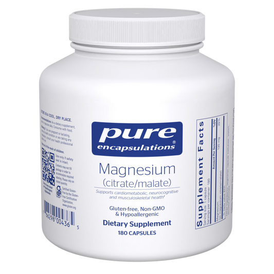 Pure Encapsulations Magnesium (citrate/malate) 180 Capsules