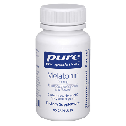 Pure Encapsulations Melatonin 20mg 60 Capsules