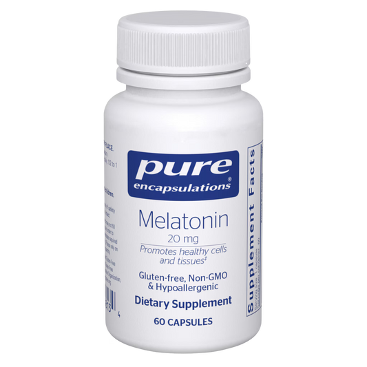 Pure Encapsulations Melatonin 20mg 60 Capsules