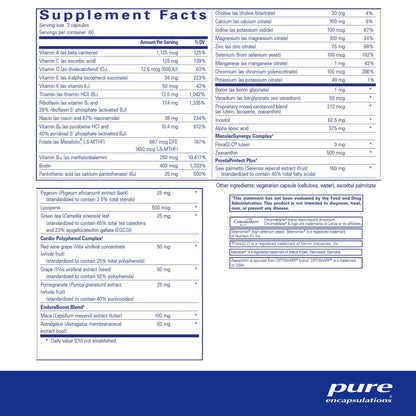 Pure Encapsulations Men's Nutrients 180 Capsules