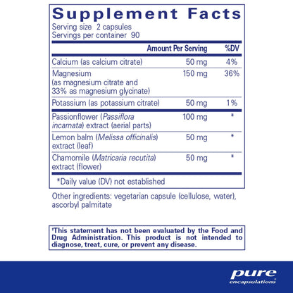 Pure Encapsulations Muscle Cramp/Tension Formula 180 Capsules
