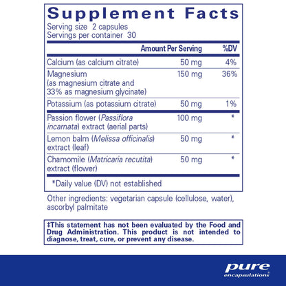 Pure Encapsulations Muscle Cramp/Tension Formula 60 Capsules