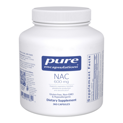 Pure Encapsulations NAC 600mg 360 Capsules