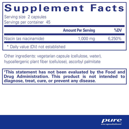 Pure Encapsulations Niacinamide 90 Capsules