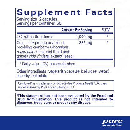 Pure Encapsulations Nitric Oxide Ultra 120 Capsules