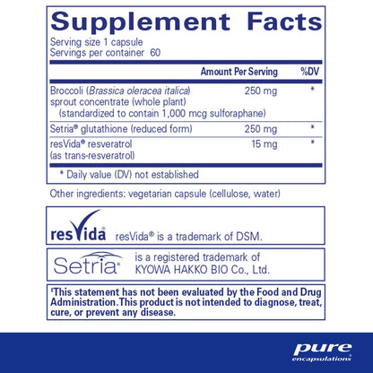 Pure Encapsulations Nrf2 Detox 60 Capsules