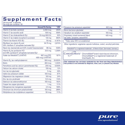 Pure Encapsulations Nutrient 950 180 Capsules