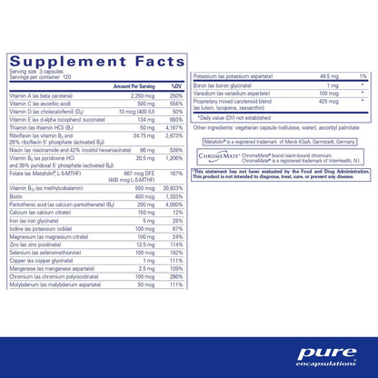 Pure Encapsulations Nutrient 950 360 Capsules