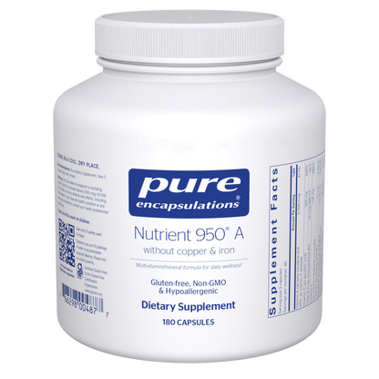 Pure Encapsulations Nutrient 950 A without copper & iron 180 Capsules