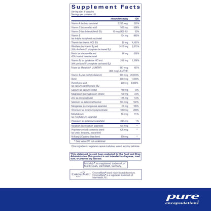 Pure Encapsulations Nutrient 950 with NAC 240 Capsules