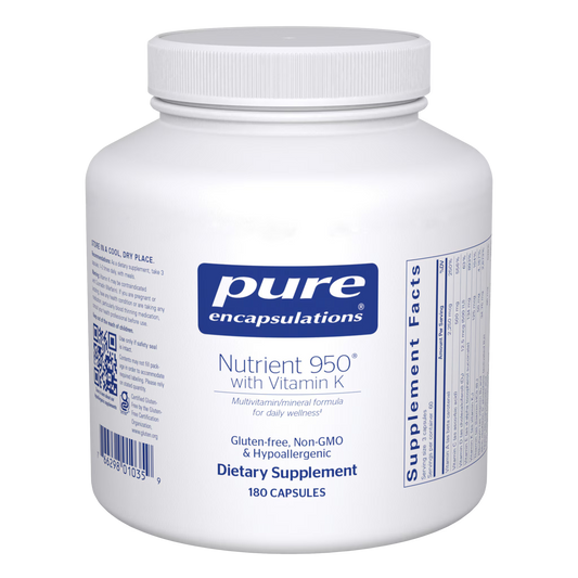 Pure Encapsulations Nutrient 950 with Vitamin K 180 Capsules
