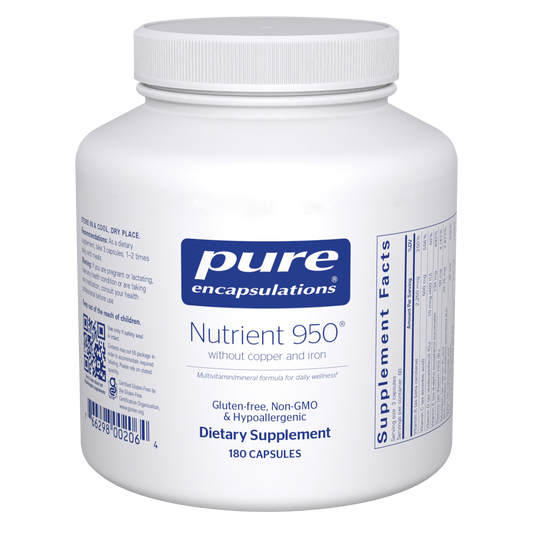 Pure Encapsulations Nutrient 950 without Copper & Iron 180 Capsules