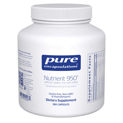 Pure Encapsulations Nutrient 950 without Copper, Iron & Iodine 180 Capsules