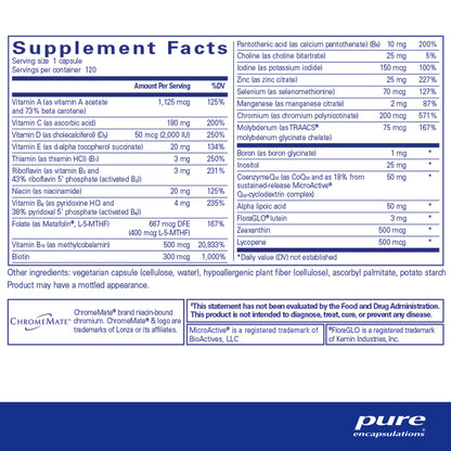 Pure Encapsulations O.N.E. Multivitamin 120 Capsules