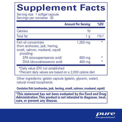 Pure Encapsulations O.N.E Omega 30 Capsules