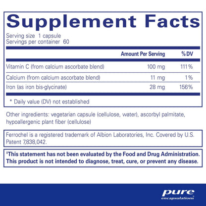 Pure Encapsulations OptiFerin-C 60 Capsules