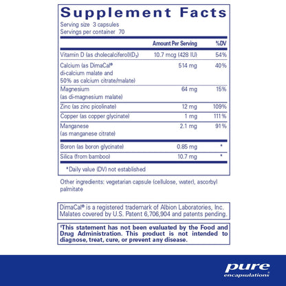 Pure Encapsulations OsteoBalance 210 Capsules