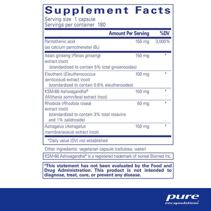 Pure Encapsulations Phyto-ADR 180 Capsules