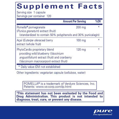 Pure Encapsulations Pomegranate Plus 120 Capsules