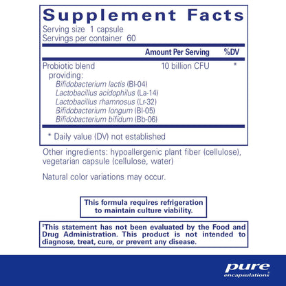 Pure Encapsulations Probiotic-5 60 Capsules