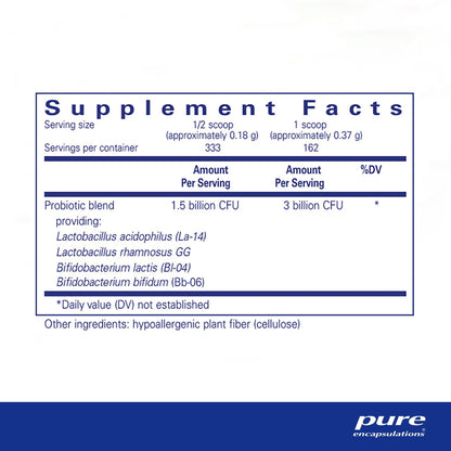 Pure Encapsulations Probiotic 123 60g