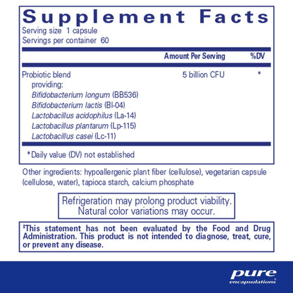Pure Encapsulations Probiotic IMM 60 Capsules