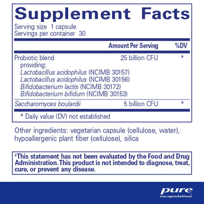 Pure Encapsulations PureBi Ome Intensive 30 Capsules