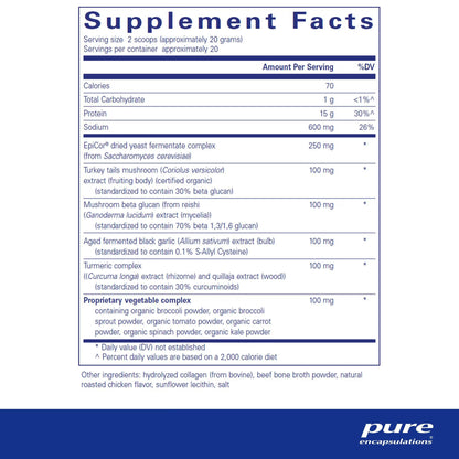 Pure Encapsulations PureDefense Collagen w/ Bone Broth powder 400g