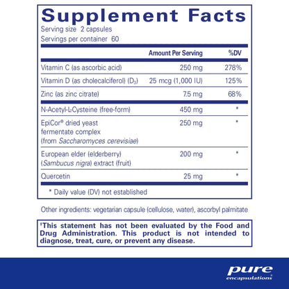 Pure Encapsulations PureDefense w/NAC 120 Capsules