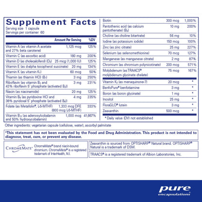 Pure Encapsulations PureGenomics Multivitamin 60 Capsules